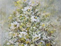 Mazzo di fiori giallo  Olio su tela - 30 x 24